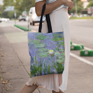 Lina vai kokvilnas auduma maisiņš «Waterlilies - 1915» | Kolekcija «Claude Monet»