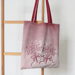 Lina vai kokvilnas auduma maisiņš «Maijpuķītes»