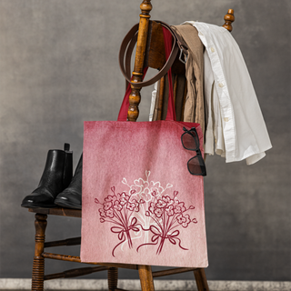 Lina vai kokvilnas auduma maisiņš «Maijpuķītes»