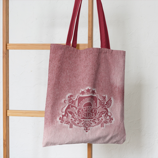 Lina vai kokvilnas auduma maisiņš «Latvijas ģērbonis»