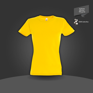 Sieviešu T-krekls - klasiskais | 190 g/m² | Zelta dzeltens