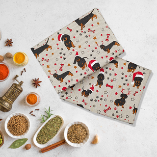 Lina dvielis | Ziemassvētku taksīši