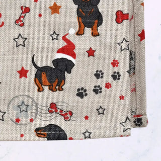 TIKAI 50 gab. || Lina dvielis | Svētku taksīši 46 * 70 cm Lina dvielis (2)