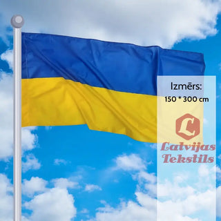 Ukrainas Karogs Fasādei Un Mastam | 150 * 300 Cm Eiropas Karogi